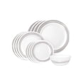 thumbnail image 1 of Vajilla Corelle Classic Brushed Silver 16 Piezas Blanca, 1 of 4