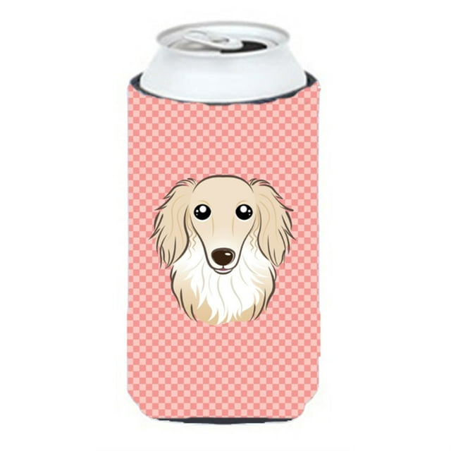 Tablero de ajedrez Pink Longhair Creme Dachshund Tall Boy Aislador de bebidas Hugger BB1212TBC Caroline's Treasures BB1212TBC