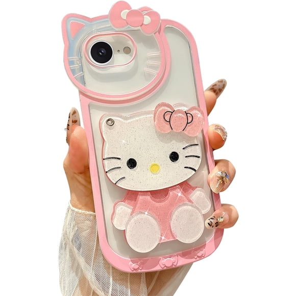 Funda Steuscey para iPhone 16e 6.1'' con Espejo de Maquillaje