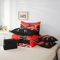 thumbnail image 5 of Cute Gymnast Bedding Comforter Sets 7 Pieces Black and Red Bed in a Bag, Gymnastics Twin Bedding Sets Dancer Theme Comforter Set, Gymnastics Dance Bedding Sets Bedroom Decor, 5 of 6