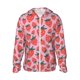 thumbnail image 1 of Balery Cartoon Strawberry Sudadera ligera de manga larga con capucha y protección solar UPF 50+ para hombre y mujer, ideal para pesca y running-Large, 1 of 7