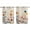 RoyalBlue Linen, variant on Spring Floral Kitchen Curtains Short 45 Inch Length, Watercolor Elegant Summer Botanical Rustic Grommet Top Bedroom Living Room Curtains, Light Filtering Cafe Curtain Drapes 2 Panels Set 84''x45''