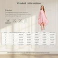 thumbnail image 7 of Nyeemya Kid Off Shoulder Flower Girls Dress Wedding Birthday Party Gown High Low Hem Princess Dress Pink 6, 7 of 7