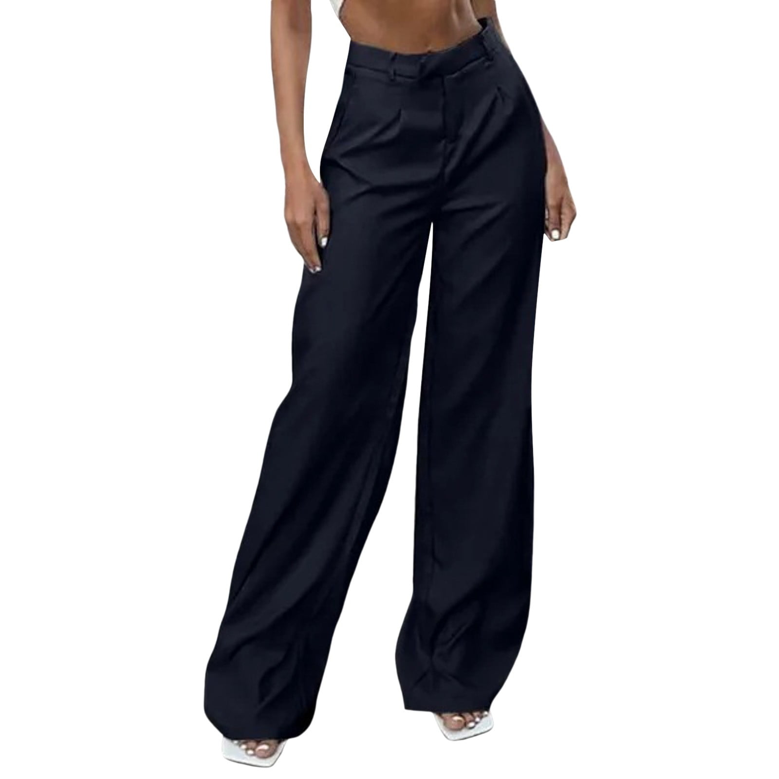 Pantalon Habillé Femme New York & Company – Noir – Taille 2XL Tall (42x32) – Neuf