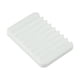 thumbnail image 5 of Jabonera de silicona, jabonera con drenaje automático, prolonga la vida útil del jabón, jabonera de baño para barras de jabón secas, escurridor de jabón para almacenar jabón limpio y seco, blanco, 5 of 8