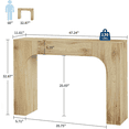 thumbnail image 2 of Farmhouse Wood Entryway Table,Narrow Console Tables Behind The Couch Sofa,Entrance Side Table for Hallway, Living Room,Foyer,Rustic, 2 of 7