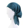 thumbnail image 2 of Head Wraps for Women Solid Color Stretch Soft Hijab Scarf Headwraps Headband, 2 of 9