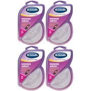 4 Pack of Dr. Scholl's Stylish Step Hidden Arch Supports for Flats, 1 Pair Each