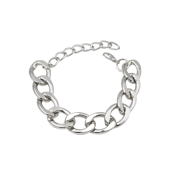Qarigey de cadena ajustable Diseño simple portátil Brazalete de estilo punky Decoración de muñeca de viaje Joyería Regalo de cumpleaños Ropa, zapatos y accesorios Miscelánea Plata Qarigey AP015506-02B