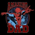 thumbnail image 2 of Men's Marvel Spider-Man Amazing Dad  Pull Over Hoodie Black X Large, 2 of 4