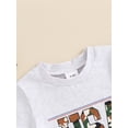 thumbnail image 6 of Aojekbee Toddler Boys Summer Shorts Sets Short Sleeve Letter Print Tops and Camouflage Drawstring Shorts Sets, 6 of 10