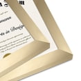 thumbnail image 4 of Americanflat 8.5x11 Diploma Frame in Gold with Shatter Resistant Glass - Horizontal and Vertical Formats for Wall and Tabletop (2 Pack), 4 of 6