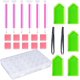 thumbnail image 1 of 24 piezas de herramientas de pintura de diamantes 5d DIY, accesorios de pintura de diamantes, kits de punto de cruz con 28 ranuras, caja de bordado de diamantes compatible con Di Afortunado Sencillez, 1 of 5