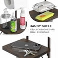 thumbnail image 4 of English Style Bathroom Toilet Tissue Roll Holder Stand with Shelf, Bronze, 4 of 8