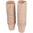 thumbnail image 1 of 8cm Pulp Peat Pots Degradable Garden ling Peat Pots for ing Nursery Starters Garden Accessory 50Pcs, 1 of 1