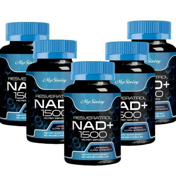 NAD+1500 mg - Resveratrol, suplemento antioxidante para la reparación del ADN, el corazón y el antienvejecimiento. 1-5 veces más que el original.