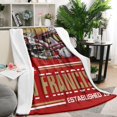 thumbnail image 2 of San Red Francisco Football Fans Flannel Blanket Gifts for Men Women Football Team Lovers Throw Blanket 60''''x50'''', 2 of 6