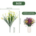 thumbnail image 2 of Casewin 10pcs Artificial Flowers for Outdoor Decoration, UV Resistant Plastic Flowers Outdoors, Fake Plants in Bulk for Garden Courtyard Farmhouse Porch Home Decoration (5 Colors), 2 of 8