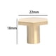 thumbnail image 5 of Paquete de 5 perillas hexagonales de latón manija del pequeña sala manija del cajón muebles de cocina s de pared - 22mm con tornillo de 22 mm con tornillo de perfecl Perillas del gabinete de la puerta, 5 of 8