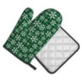 thumbnail image 2 of KLL Christmas Pattern At Buffalo Plaid Pattern Oven Mitts and Pot Holders 2pcs Sets for Kitchen, Oven Mitt Heat Resistant 536°F, Oven Gloves for Kitchen,Cooking and Baking, 2 of 7