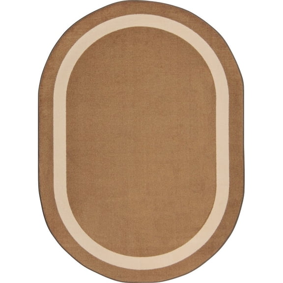 Joy Carpets Joy Carpet Portrait Mocha 5'4" x 7'8" Oval