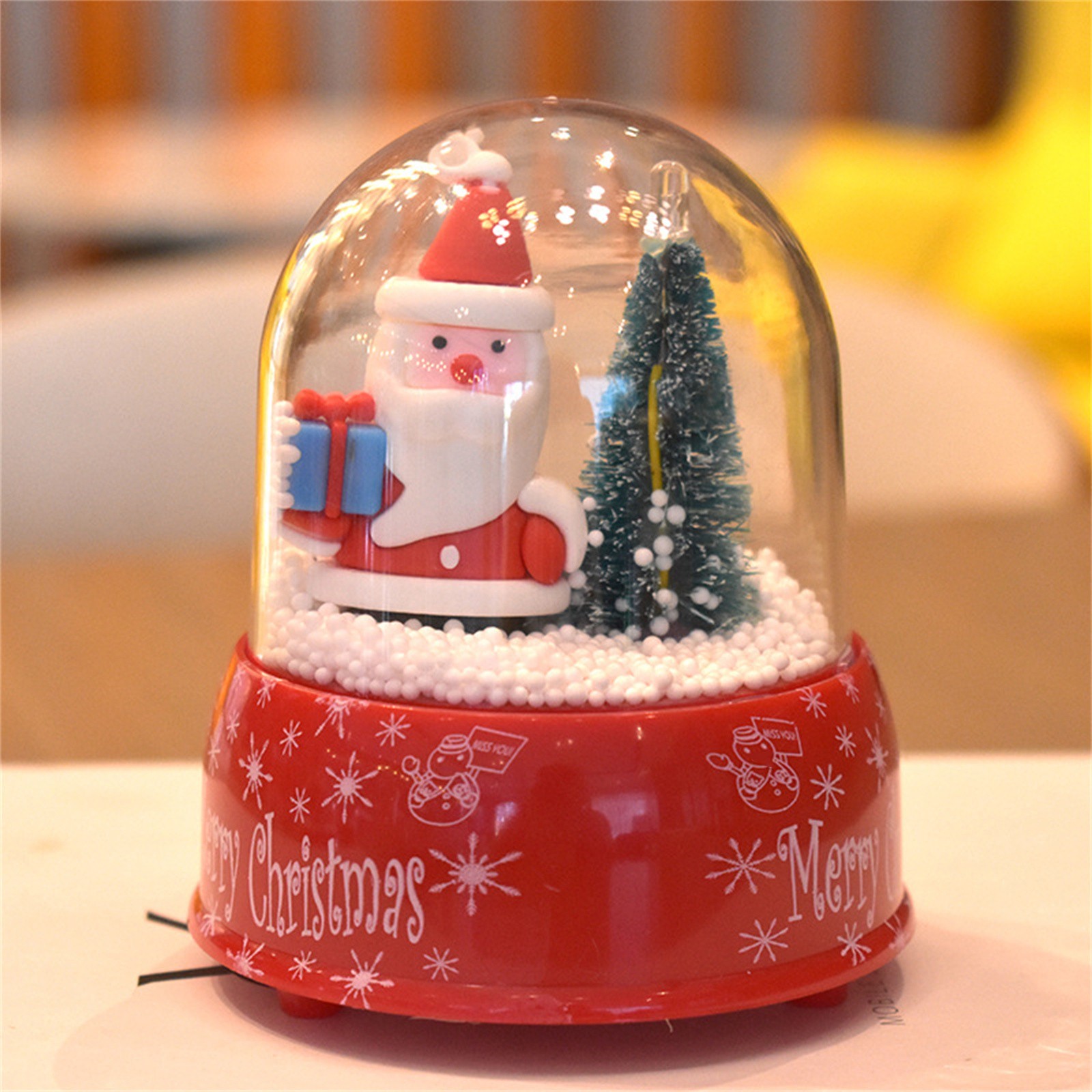 AKUMRi Clearance Desktop Ornament Christmas Musical Box Snowman Santa ...