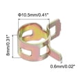 thumbnail image 2 of Uxcell ID 10.5mm 7/16inch Fuel Line Hose Clips,Pipe Clamps,Spring Hose Clamp,70Pcs, 2 of 7