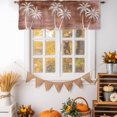 thumbnail image 2 of Palm Trees Tropical Tie Up Valance Curtains for Windows, Kitchen Curtains Window Treatments, Shabby Orange Summer Coastal Short Window Shades Valances for Bedroom Bathroom Cafe 42"x12", 2 of 8