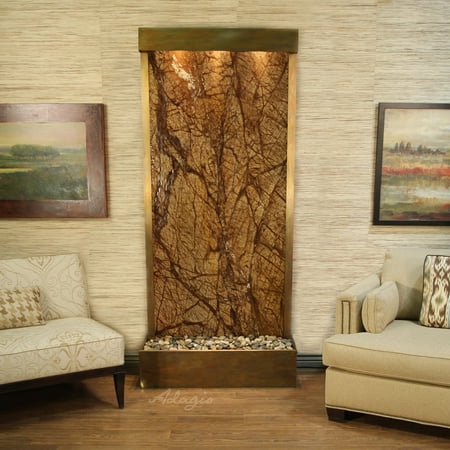 Adagio Tranquil River Fountain - Flush Mount - Rustic Copper - Choose Options