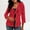 Red, variant on NTACZA 3/4 Sleeve Womens Cardigan 2026 Solid Crochet Lace Tie Front Sweater Dailywear Regular Blue