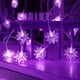 thumbnail image 1 of Luces LED, farola, luces de estrellas, cadena de luces de estrellas, 40 luces LED de estrellas de 5 m, funciona con pilas, luces navideñas intermitentes para interiores y exteriores, para dormitorio,, 1 of 5