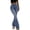 Blue, variant on SwiftWear Women's High Waisted Flare Jeans Sparkly Rhinestone Bell Bottom Pants Stretchy Skinny Denim Jeans Vintage Trendy Casual Jeans