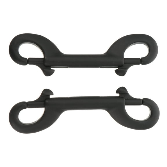 2 Pcs Double Hook Double Ended Hook Snap Hook Versatile Bolt Snap Snap Fastener Double Ended Bolt Hook
