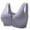 Gray, variant on XUNKUSGA Womens Bras Front Zipped Closure Bras for Women Comfortable Solid Color Plus Size Sports Bras for Women High Support for Running Workout M-4XL
