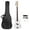 White (Bass Only), variant on Electric Bass Guitar - 4 String Bass Guitar with 20 Watt Amplifier, Split Single-Coil Pickup, Maple Neck, Rosewood Fingerboard, Basswood Body (Burlywood)
