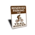 thumbnail image 3 of Trail Rider Parking Novelty Sign, Metal Wall Decor - 10x14 inches, 3 of 4
