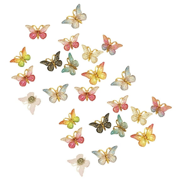 Hytrove Thumb Tacks Assorted Color 24Pack 1.5x0.9x0.6in