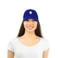 thumbnail image 2 of DALIX Soft Serve Ice Cream Hat Cotton Baseball Cap in Royal Blue, 2 of 7