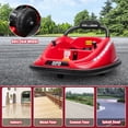 thumbnail image 4 of Lohoms 12V Kids Bumper Car, 12V Rechargeable Battery Powered, 360° Rotation Spin Electric Kids Ride On Car, Twins Motor, Parent Remote Control, Safety Belt, Colorful LED Lights, for Boys Girls, Red, 4 of 9