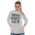 thumbnail image 3 of Normal People Scare Me Tales Horror Long Sleeve TShirt Men Women Brisco Brands X, 3 of 6