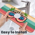 thumbnail image 6 of Sikiie Hello Summer Splash Guard for Sink Faucet-1 PC Super Absorbent Fast Drying Mat Sink Gadgets-Splash Guard for Kitchen, Sink Mat, 6 of 7