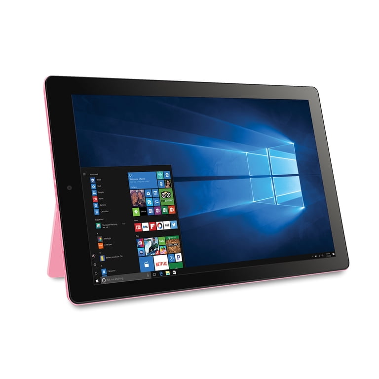 Windows Tablet With Pink Keyboard
