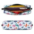 thumbnail image 3 of XMXT Leather Pencil Case, Pink Donut Candy Large Capacity Pencil Pouch for Student Teens Women, 3 of 9