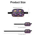 thumbnail image 4 of Halloween Colorful Pumpkins with Leaves Cute Fanny Packs for Women,Travel Waterproof Crossbody Fanny Bags Waist Purse for Women Anti Theft Adjustable Strap for Running Travel Cycling, 4 of 4