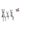 thumbnail image 1 of Escultura de figura,Estatua sentada Figura Escultura Adorno,Figura de caballo,Escultura de figura de caballo en miniatura coleccionable,Estatua de animal de adorno de caballo de resina para, 1 of 8