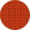 thumbnail image 1 of Ahgly Company Machine Washable Indoor Round Transitional Scarlet Red Area Rugs, 7' Round, 1 of 7