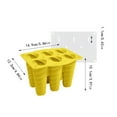 Casting Resin Silicone Mould With Lid Moulds 6 Pieces Ice Moulds Mould