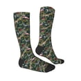 thumbnail image 3 of Balery Flamingos And Palm Leaves Printed Novelty Socks Men's Women's Crew Socks Sports Socks Knee High Socks Cotton Socks Quirky and Cool Socks, 3 of 9