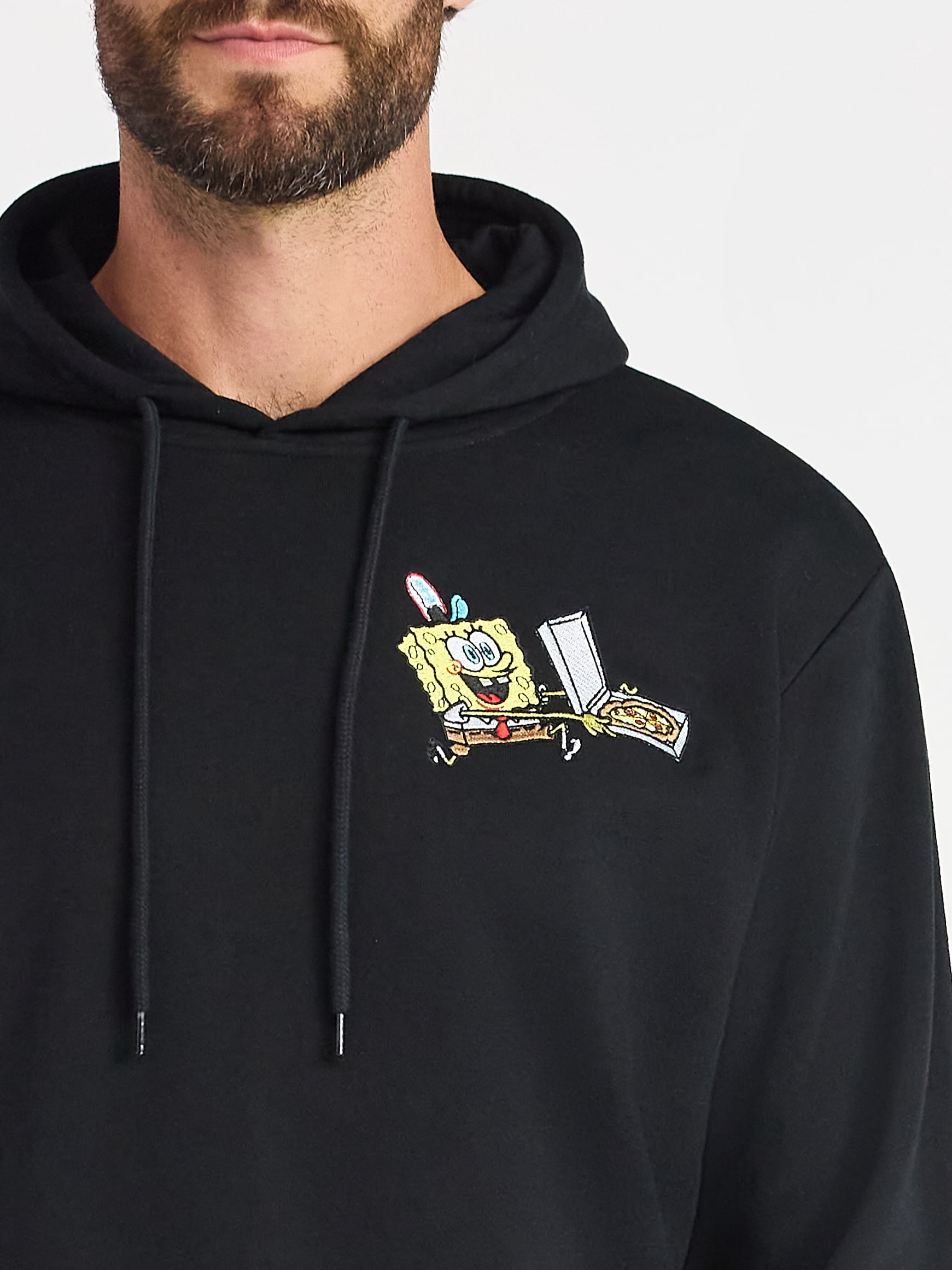 SpongeBob SquarePants Men's & Big Men's Graphic Fleece Hoodie with Long Sleeves, Sizes S-3XL