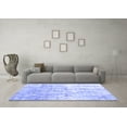 thumbnail image 3 of Ahgly Company Indoor Square Abstract Blue Contemporary Area Rugs, 5' Square, 3 of 4